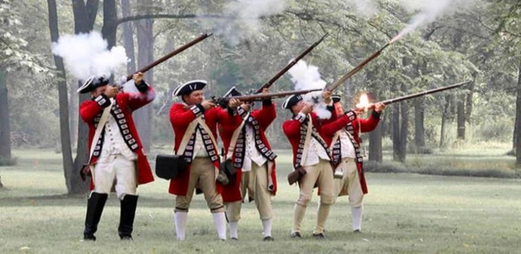 revolutionary war battle reenactment
